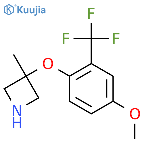 3-4-methoxy-2-(trifluoromethyl)phenoxy-3-methylazetidine structure