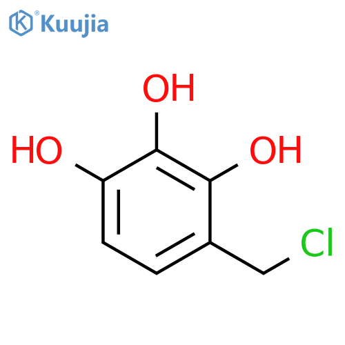 4-(chloromethyl)benzene-1,2,3-triol structure