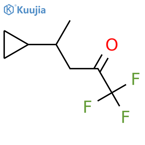 4-cyclopropyl-1,1,1-trifluoropentan-2-one structure