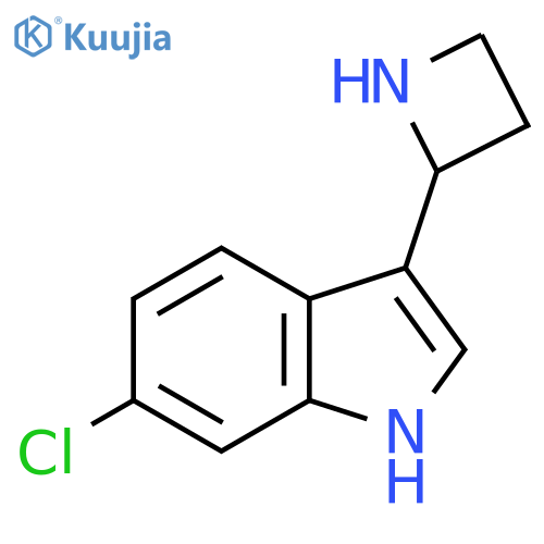 3-(azetidin-2-yl)-6-chloro-1H-indole structure