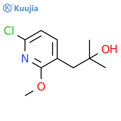 1-(6-chloro-2-methoxypyridin-3-yl)-2-methylpropan-2-ol structure