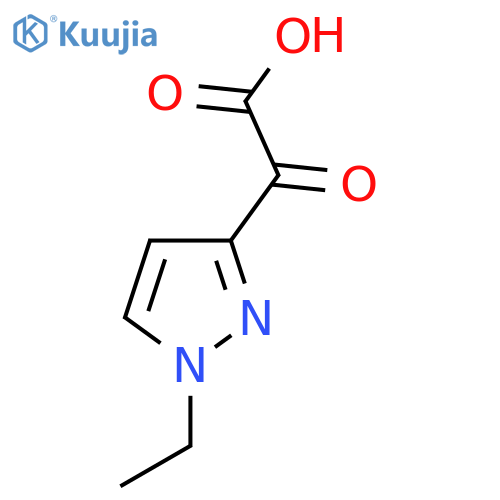 2-(1-ethyl-1H-pyrazol-3-yl)-2-oxoacetic acid structure