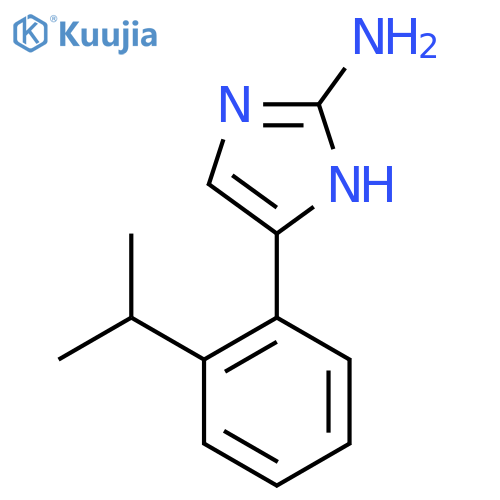 5-2-(propan-2-yl)phenyl-1H-imidazol-2-amine structure