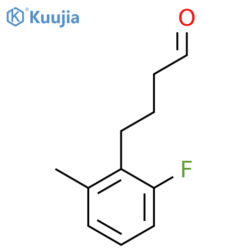 4-(2-fluoro-6-methylphenyl)butanal structure