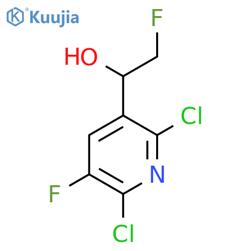 1-(2,6-Dichloro-5-fluoropyridin-3-yl)-2-fluoroethan-1-ol structure