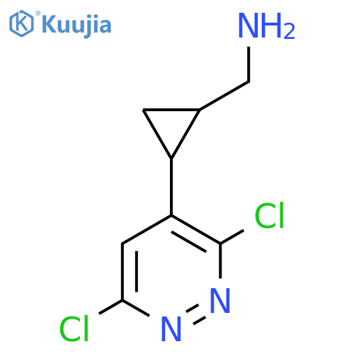 2-(3,6-dichloropyridazin-4-yl)cyclopropylmethanamine structure
