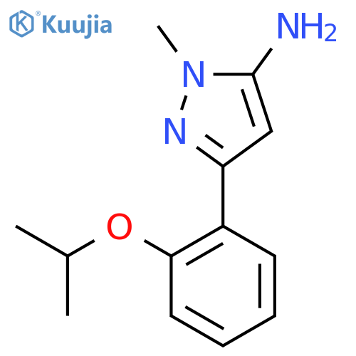 1-methyl-3-2-(propan-2-yloxy)phenyl-1H-pyrazol-5-amine structure