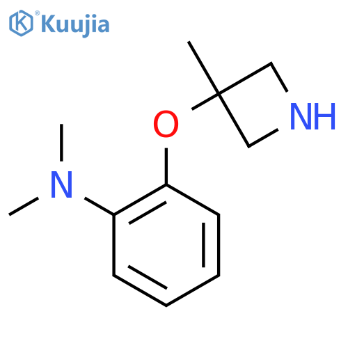 N,N-dimethyl-2-(3-methylazetidin-3-yl)oxyaniline structure