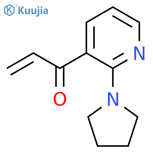 1-2-(pyrrolidin-1-yl)pyridin-3-ylprop-2-en-1-one structure
