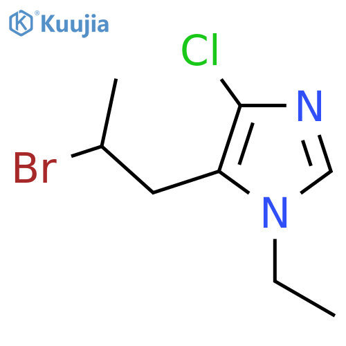 5-(2-bromopropyl)-4-chloro-1-ethyl-1H-imidazole structure