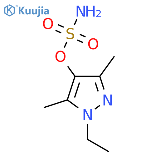 1-ethyl-3,5-dimethyl-1H-pyrazol-4-yl sulfamate structure