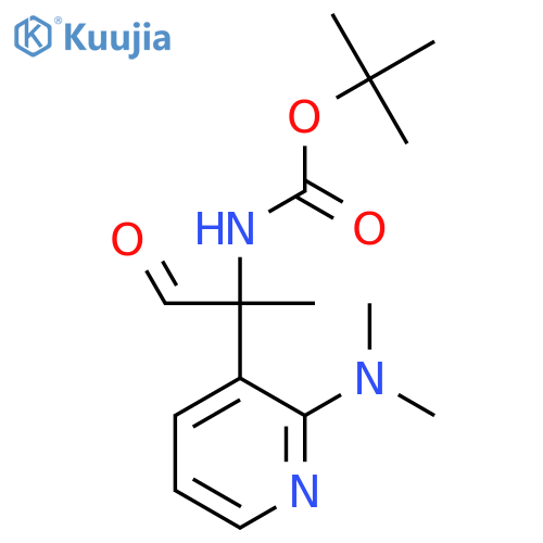 tert-butyl N-{2-2-(dimethylamino)pyridin-3-yl-1-oxopropan-2-yl}carbamate structure