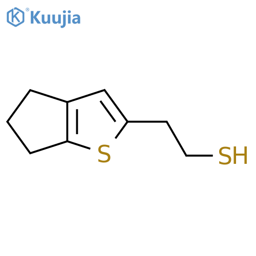 2-{4H,5H,6H-cyclopentabthiophen-2-yl}ethane-1-thiol structure