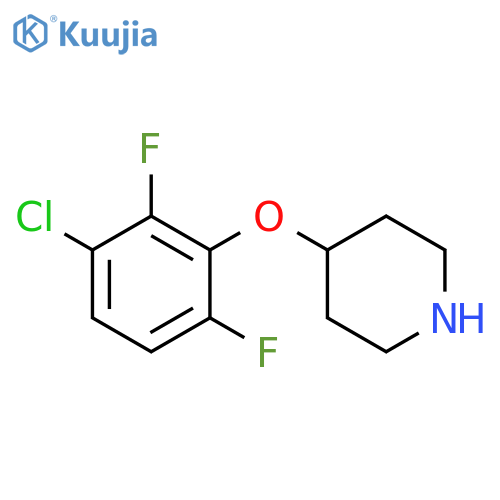 4-(3-chloro-2,6-difluorophenoxy)piperidine structure