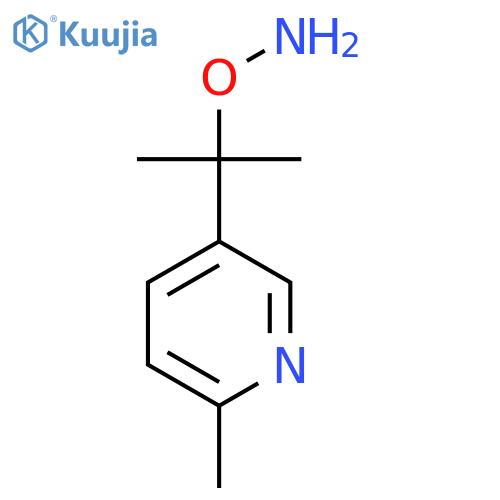 O-2-(6-methylpyridin-3-yl)propan-2-ylhydroxylamine structure