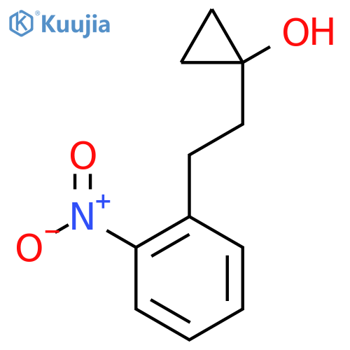 1-2-(2-nitrophenyl)ethylcyclopropan-1-ol structure