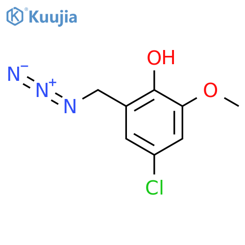 2-(azidomethyl)-4-chloro-6-methoxyphenol structure
