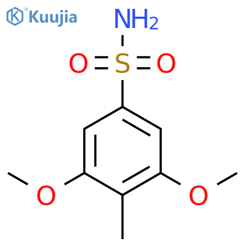 3,5-dimethoxy-4-methylbenzene-1-sulfonamide structure