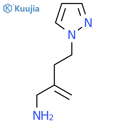 1-3-(aminomethyl)but-3-en-1-yl-1H-pyrazole structure
