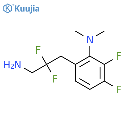 6-(3-amino-2,2-difluoropropyl)-2,3-difluoro-N,N-dimethylaniline structure