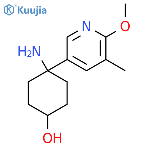 4-amino-4-(6-methoxy-5-methylpyridin-3-yl)cyclohexan-1-ol structure