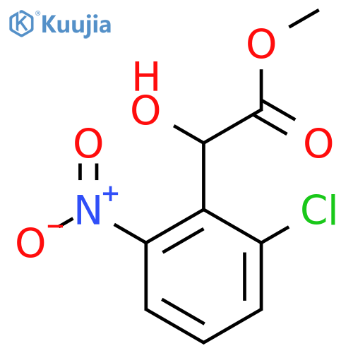 methyl 2-(2-chloro-6-nitrophenyl)-2-hydroxyacetate structure