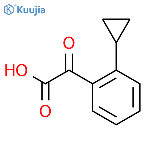2-(2-cyclopropylphenyl)-2-oxoacetic acid structure
