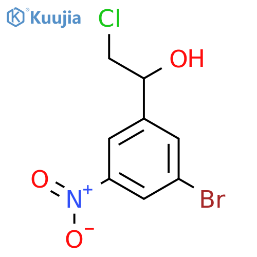 1-(3-bromo-5-nitrophenyl)-2-chloroethan-1-ol structure