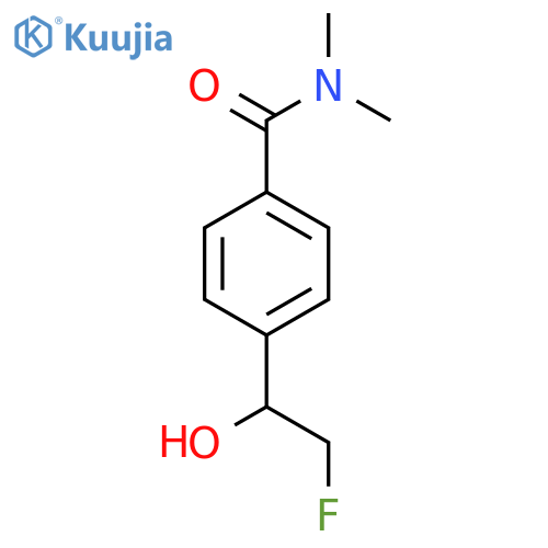 4-(2-fluoro-1-hydroxyethyl)-N,N-dimethylbenzamide structure