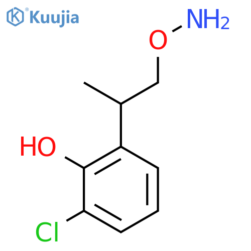 2-[1-(Aminooxy)propan-2-yl]-6-chlorophenol structure