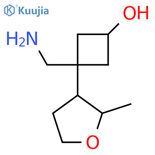 3-(aminomethyl)-3-(2-methyloxolan-3-yl)cyclobutan-1-ol structure