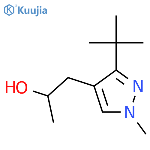 1-(3-tert-butyl-1-methyl-1H-pyrazol-4-yl)propan-2-ol structure