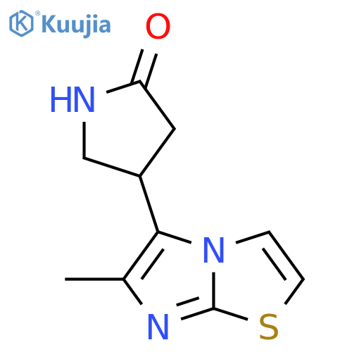 4-{6-methylimidazo2,1-b1,3thiazol-5-yl}pyrrolidin-2-one structure