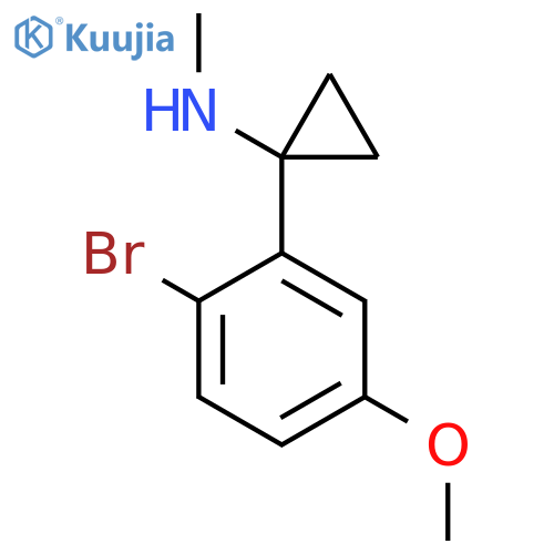 1-(2-bromo-5-methoxyphenyl)-N-methylcyclopropan-1-amine structure