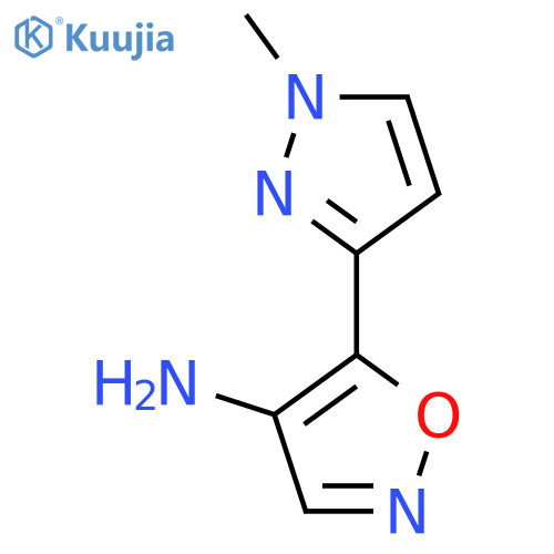 5-(1-methyl-1H-pyrazol-3-yl)-1,2-oxazol-4-amine structure