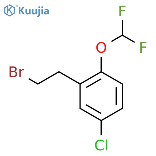 2-(2-bromoethyl)-4-chloro-1-(difluoromethoxy)benzene structure