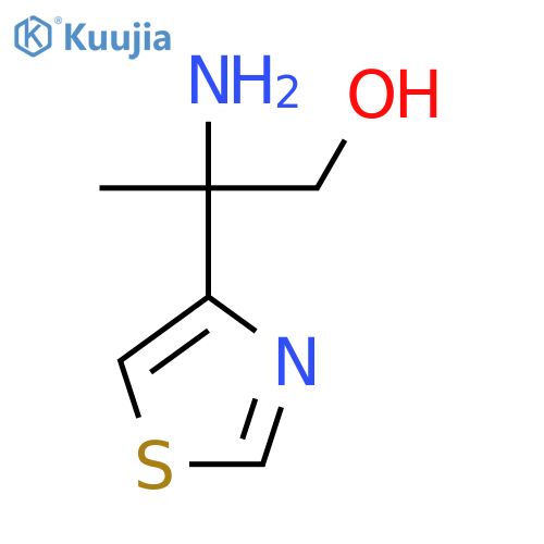 2-amino-2-(1,3-thiazol-4-yl)propan-1-ol structure