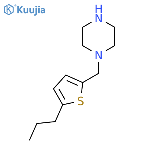 1-(5-propylthiophen-2-yl)methylpiperazine structure