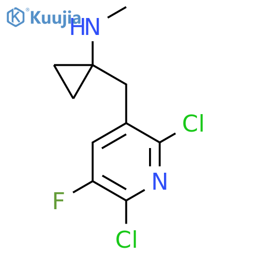 1-(2,6-dichloro-5-fluoropyridin-3-yl)methyl-N-methylcyclopropan-1-amine structure