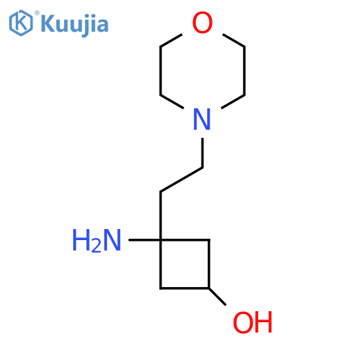 3-amino-3-2-(morpholin-4-yl)ethylcyclobutan-1-ol structure