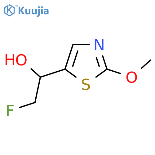 2-fluoro-1-(2-methoxy-1,3-thiazol-5-yl)ethan-1-ol structure