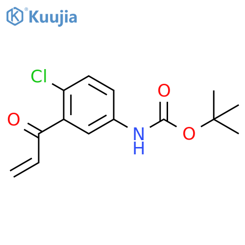 tert-butyl N-4-chloro-3-(prop-2-enoyl)phenylcarbamate structure
