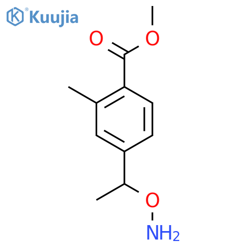 methyl 4-1-(aminooxy)ethyl-2-methylbenzoate structure