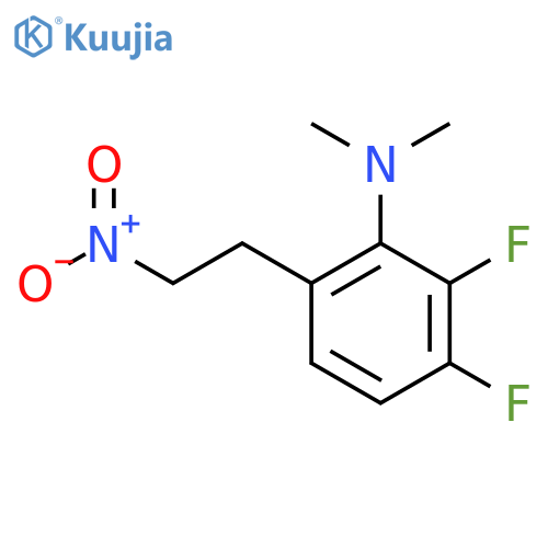 2,3-difluoro-N,N-dimethyl-6-(2-nitroethyl)aniline structure