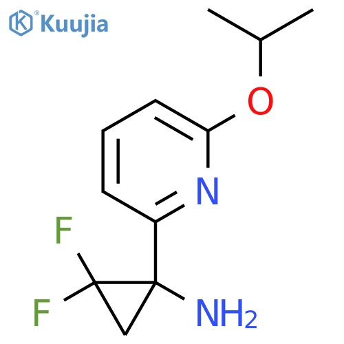 2,2-difluoro-1-6-(propan-2-yloxy)pyridin-2-ylcyclopropan-1-amine structure