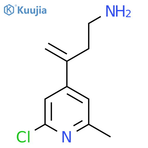 3-(2-Chloro-6-methylpyridin-4-yl)but-3-en-1-amine structure