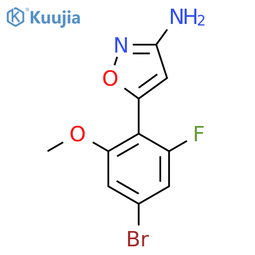 5-(4-bromo-2-fluoro-6-methoxyphenyl)-1,2-oxazol-3-amine structure