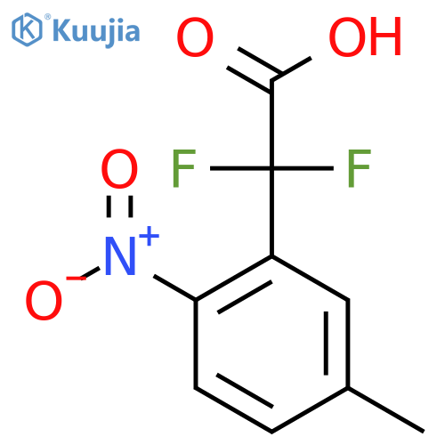 2,2-difluoro-2-(5-methyl-2-nitrophenyl)acetic acid structure
