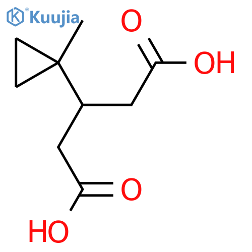 3-(1-methylcyclopropyl)pentanedioic acid structure