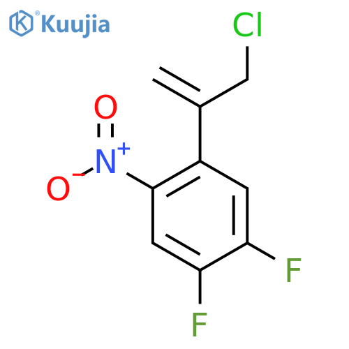 1-(3-chloroprop-1-en-2-yl)-4,5-difluoro-2-nitrobenzene structure